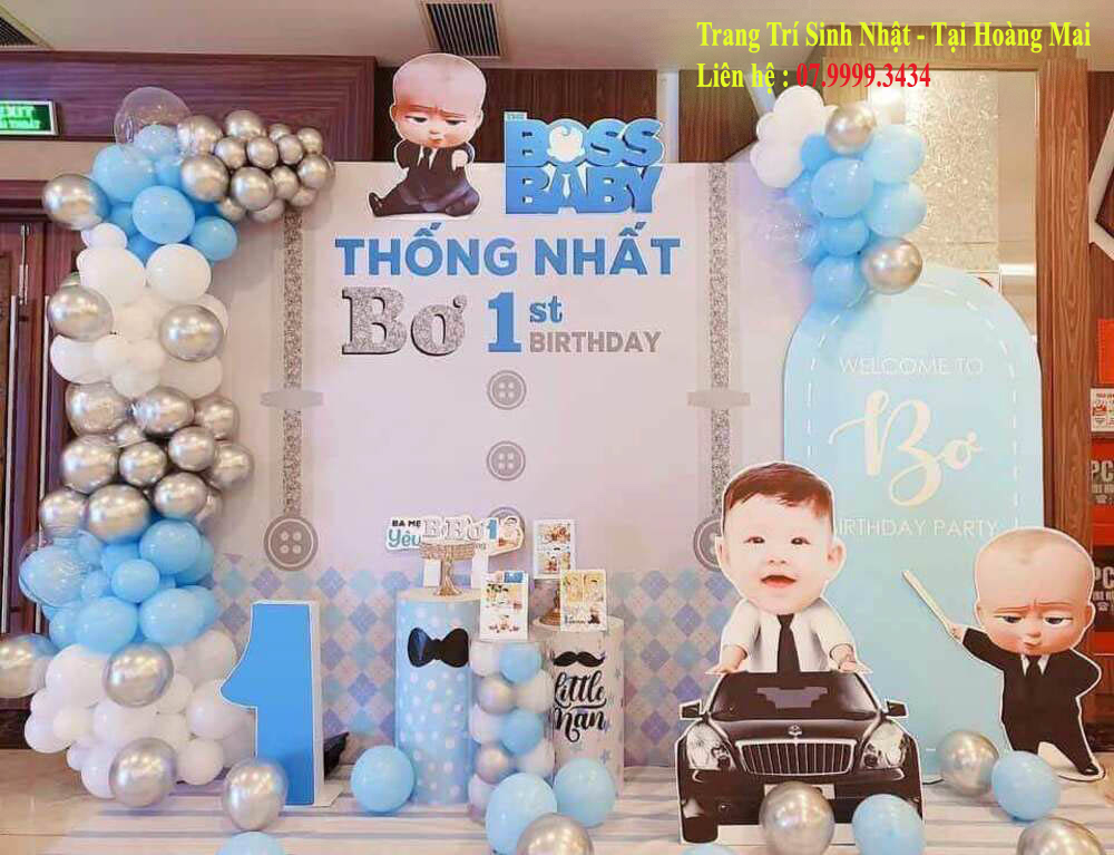 Thiết kế trang trí sinh nhật tại hoàng mai